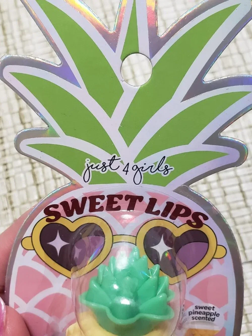 Sweet Lips Pineapple shaped Lip Balm Sweet Pineapple Scented summer cute beach